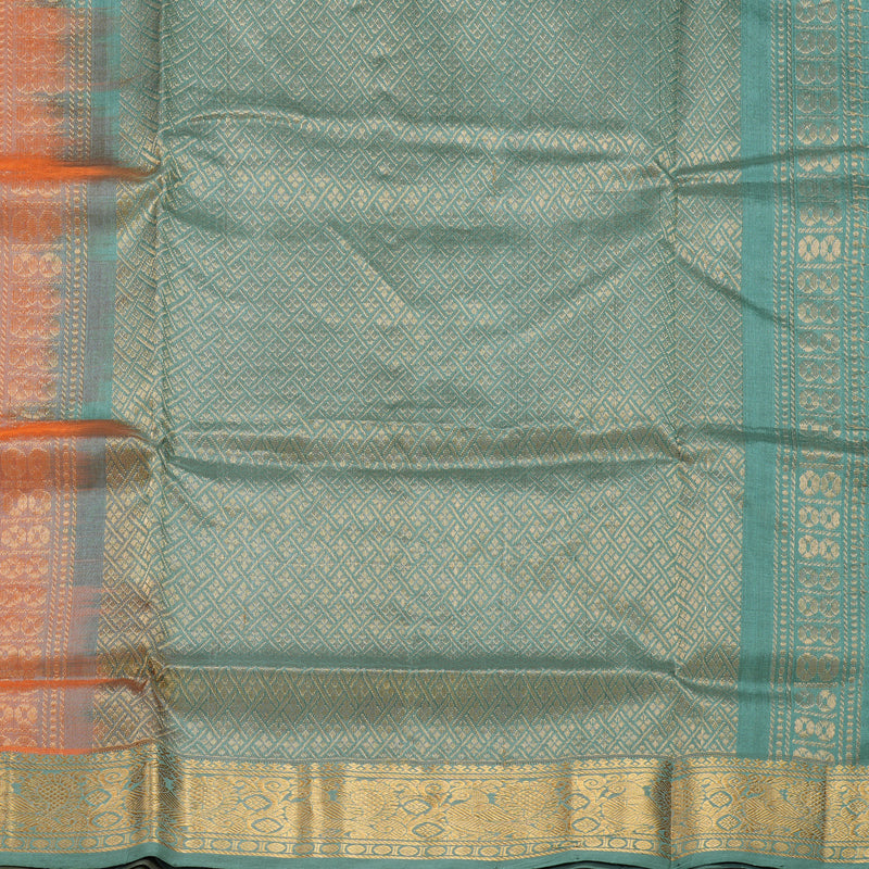 Hayagrivas Orange Pure Silk Cotton Saree SSCBF13D15-4