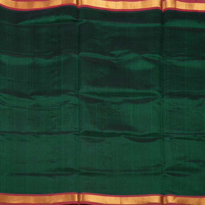 Hayagrivas Bottle Green Pure Silk Cotton Saree SSCBF13D2-3