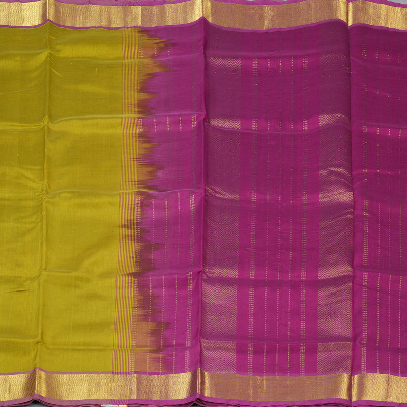 Hayagrivas Lemon Green Pure Silk Cotton Saree SSCBF13D3-16