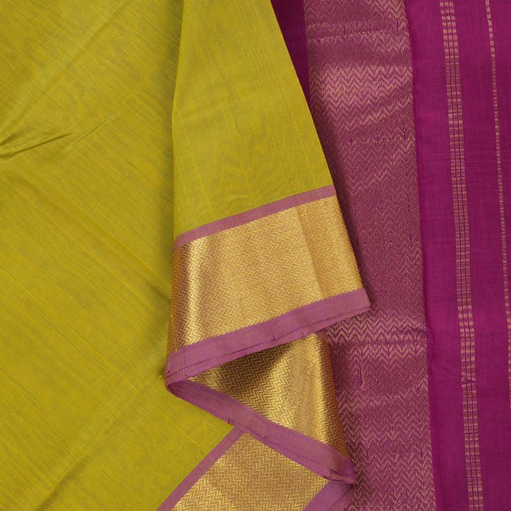 Hayagrivas Lemon Green Pure Silk Cotton Saree SSCBF13D3-16