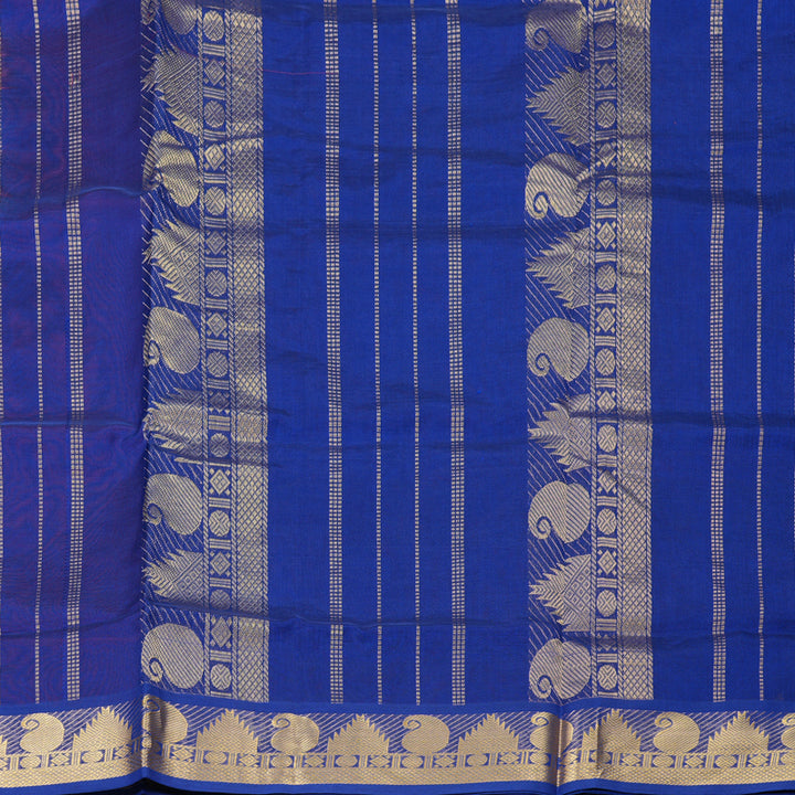 Hayagrivas Purple Pure Silk Cotton Saree SSCBF13D3-2