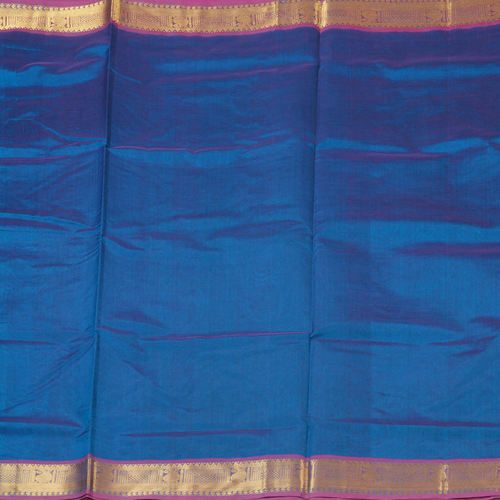 Hayagrivas Blue Pure Silk Cotton Saree SSCBF13D3-21
