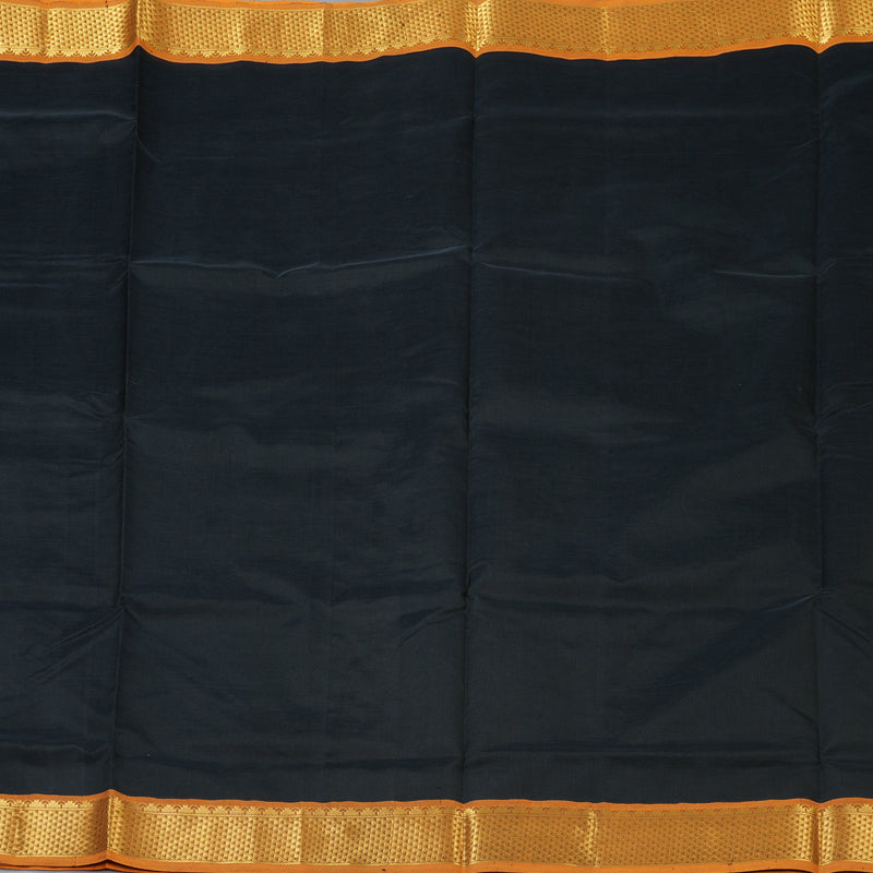 Hayagrivas Black Pure Silk Cotton Saree SSCBF13D3-25