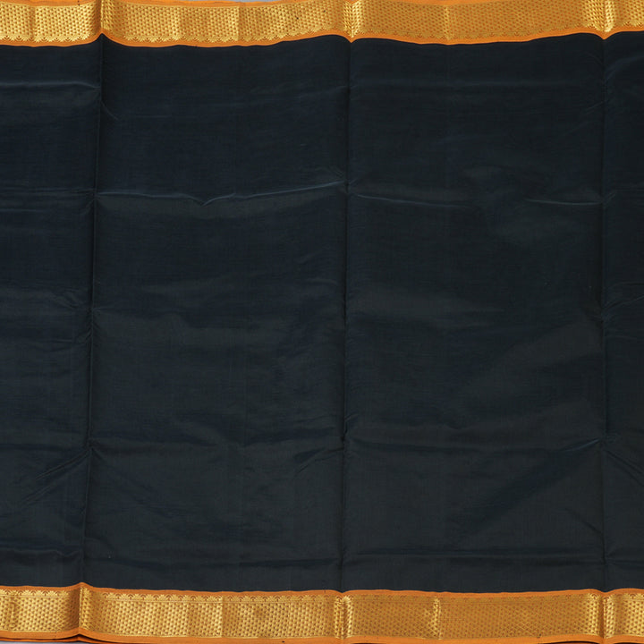 Hayagrivas Black Pure Silk Cotton Saree SSCBF13D3-25