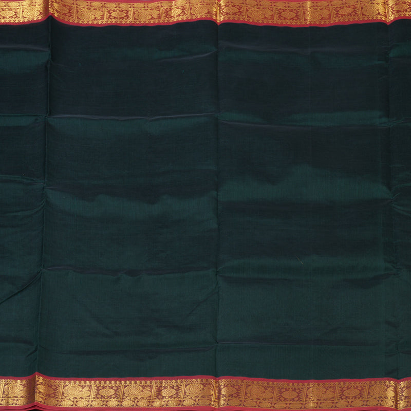 Hayagrivas Bottle Green Pure Silk Cotton Saree SSCBF13D3-27