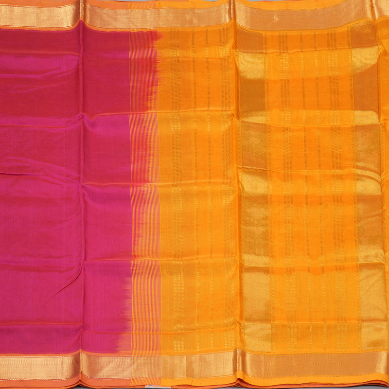 Hayagrivas Rani Pink Pure Silk Cotton Saree SSCBF13D3-40