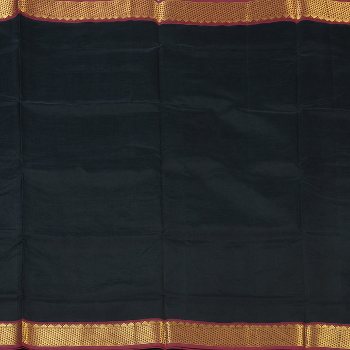 Hayagrivas Black Pure Silk Cotton Saree SSCBF13D3-44