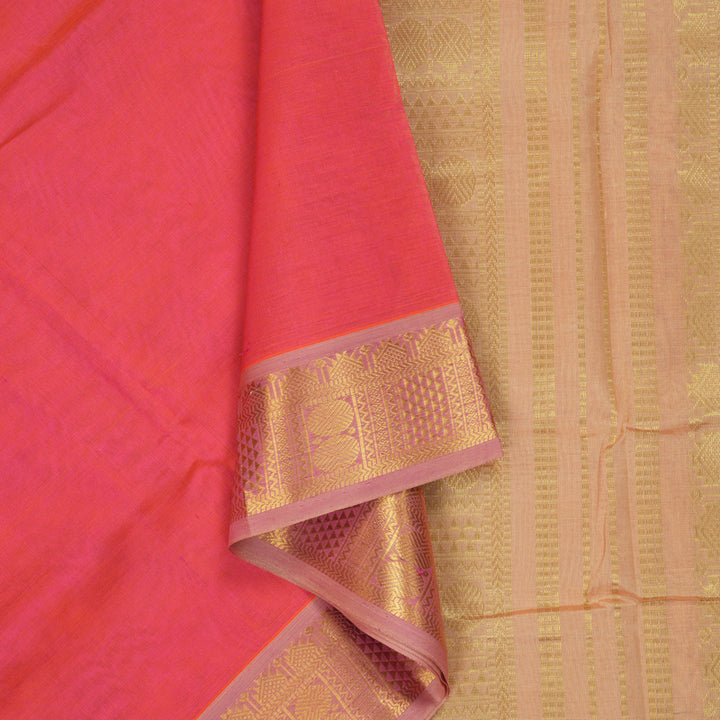 Hayagrivas Pink Pure Silk Cotton Saree SSCBF13D3-47