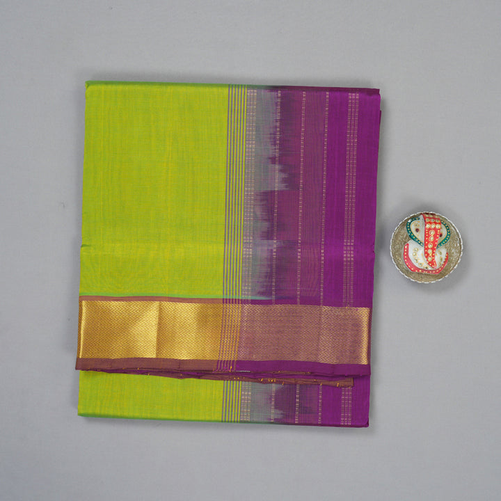 Hayagrivas Fluorescent Green Pure Silk Cotton Saree SSCBF13D3-58