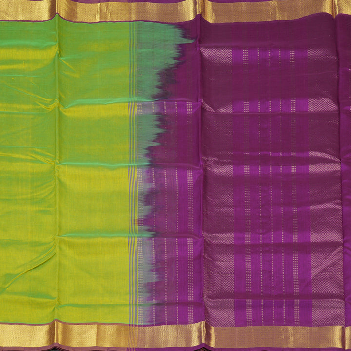 Hayagrivas Fluorescent Green Pure Silk Cotton Saree SSCBF13D3-58