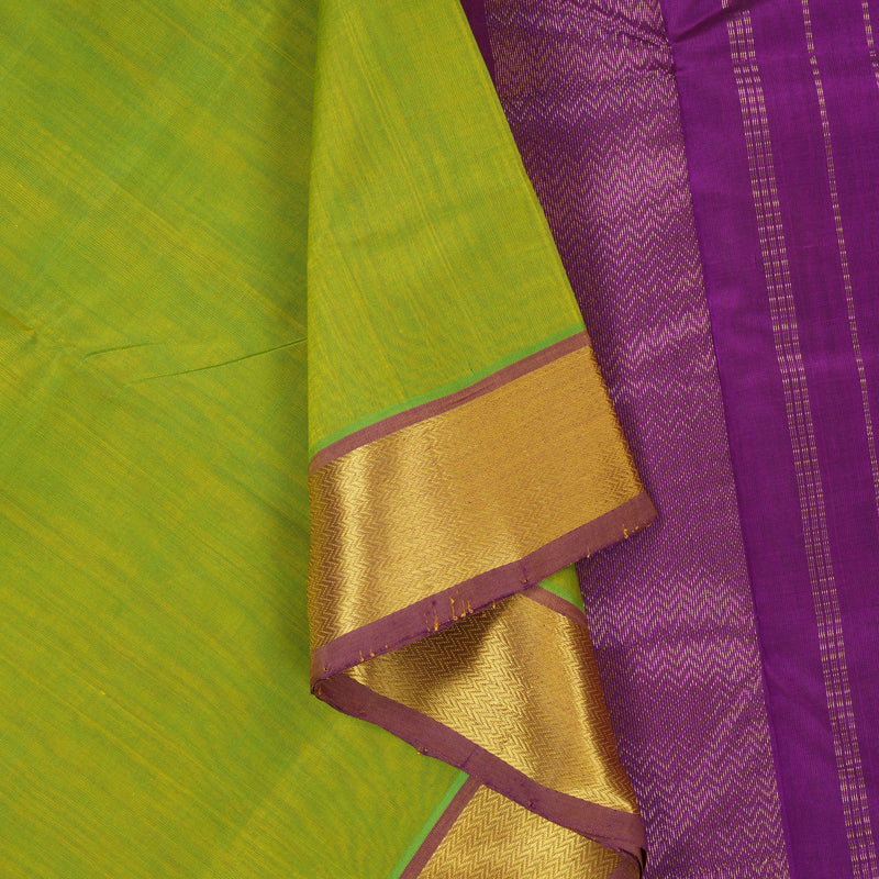 Hayagrivas Fluorescent Green Pure Silk Cotton Saree SSCBF13D3-58