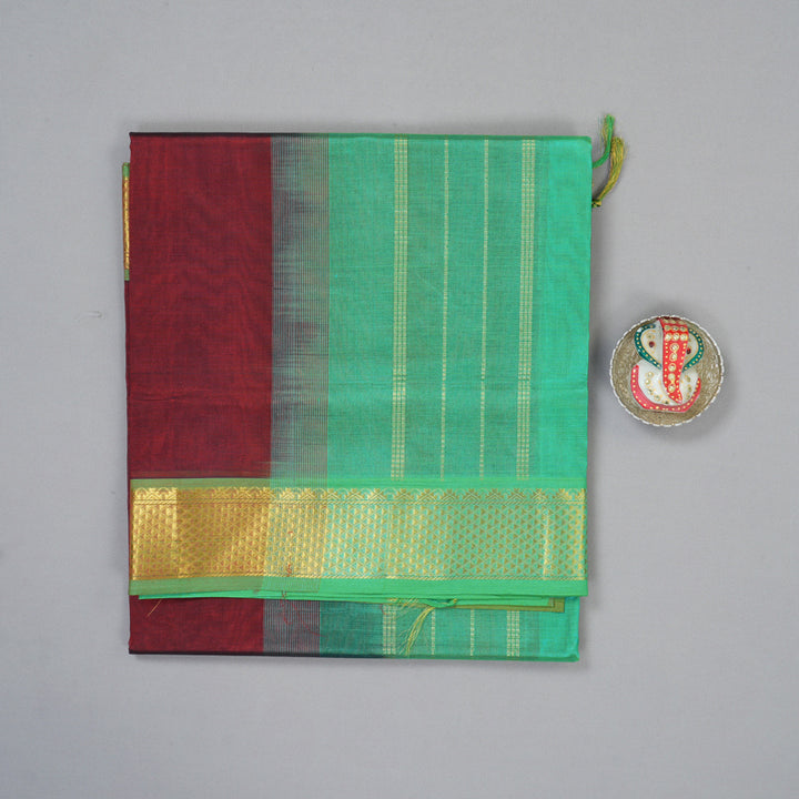 Hayagrivas Wine Maroon Pure Silk Cotton Saree SSCBF13D3-60