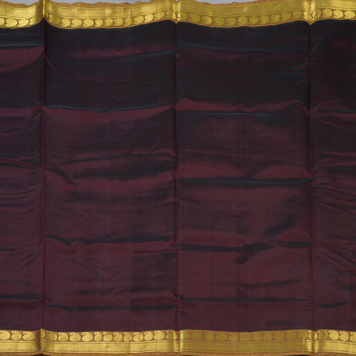 Hayagrivas Brown Pure Silk Cotton Saree SSCBF13D3-7