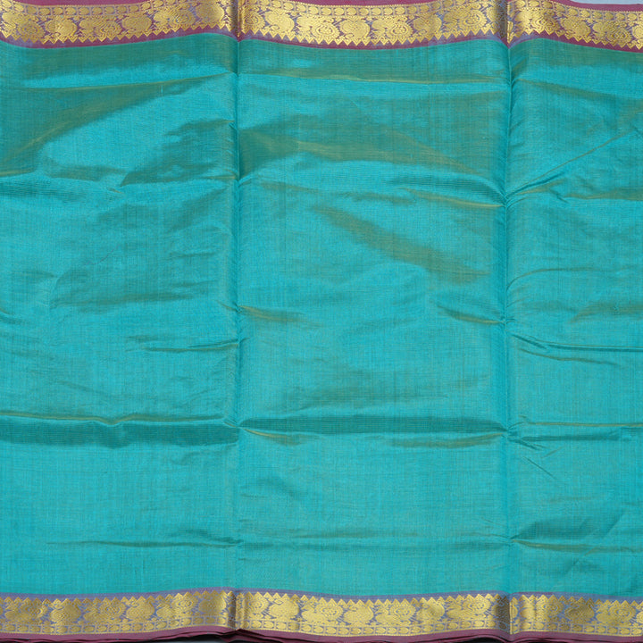 Hayagrivas Sky Blue Pure Silk Cotton Saree SSCBF13D5-2
