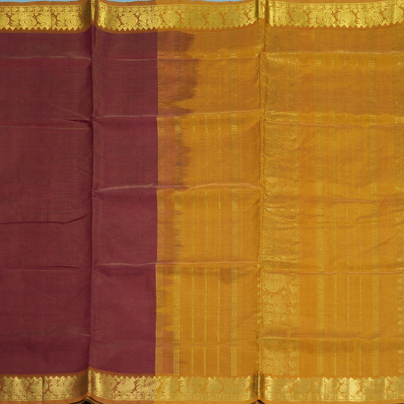 Hayagrivas Maroon Pure Silk Cotton Saree SSCBF13D5-7