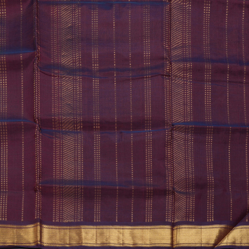 Hayagrivas Lemon Yellow & Wine Checks Pure Silk Cotton Saree SSCBF13D7-11
