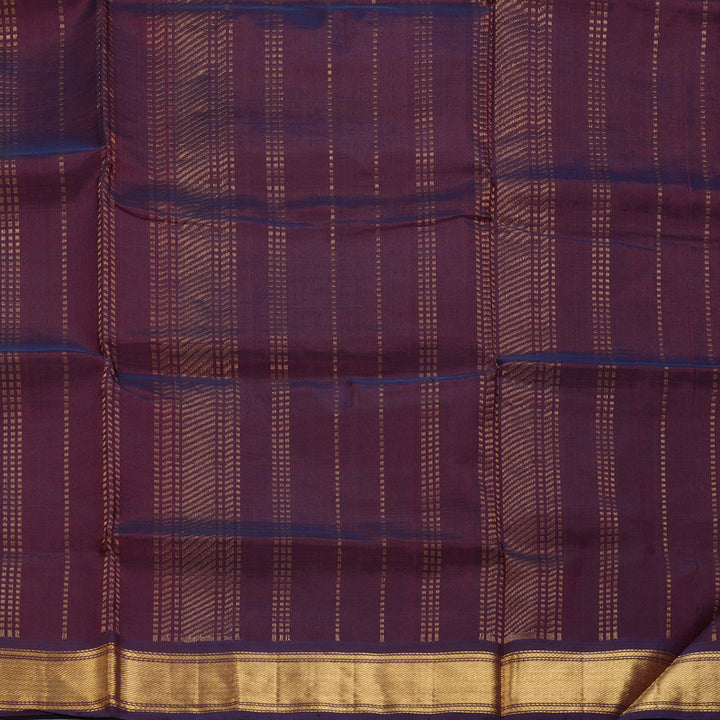 Hayagrivas Lemon Yellow & Wine Checks Pure Silk Cotton Saree SSCBF13D7-11