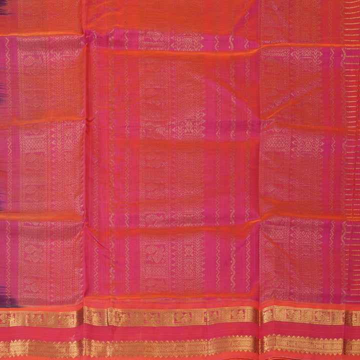 Hayagrivas Purple Pure Silk Cotton Saree SSCBF14D1-1