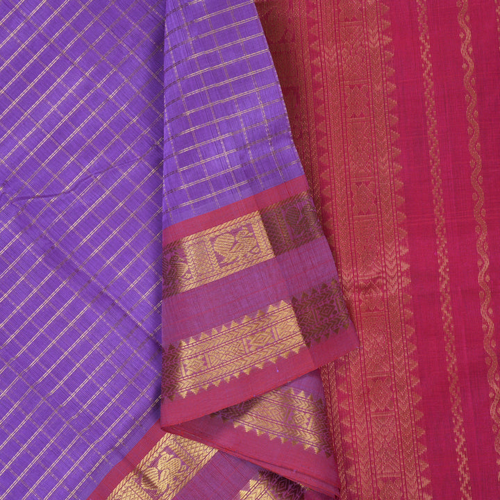 Hayagrivas Lavender Pure Silk Cotton Saree SSCBF14D1-3