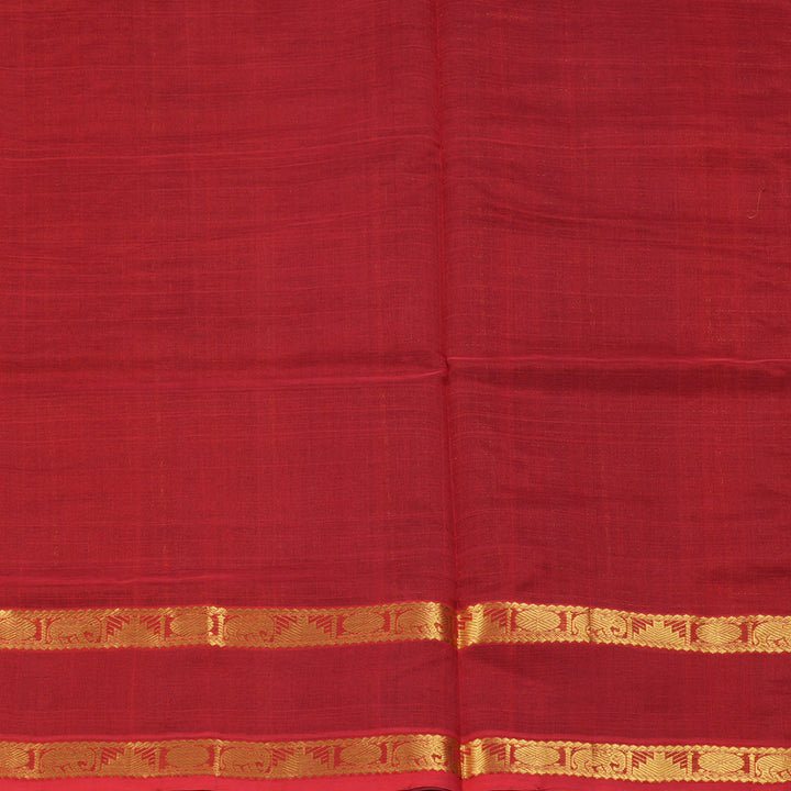 Hayagrivas Dark Brown Pure Silk Cotton Saree SSCBF14D2-5