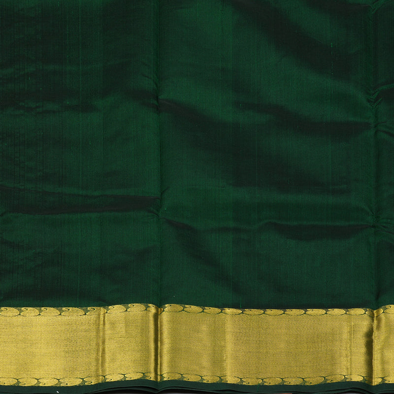 Hayagrivas Bottle Green Pure Silk Cotton Saree SSCBF14D3-12