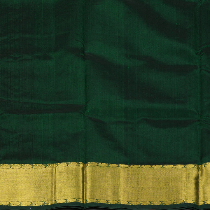 Hayagrivas Bottle Green Pure Silk Cotton Saree SSCBF14D3-12