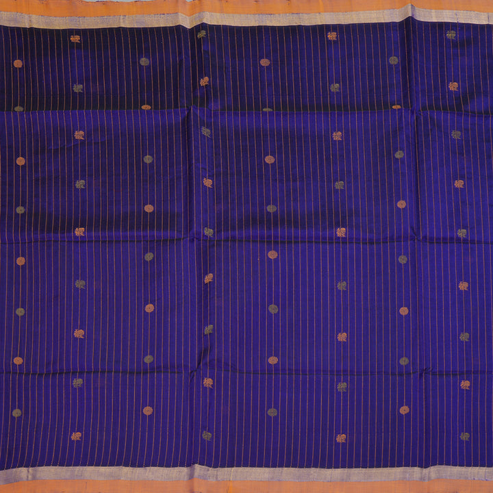 Hayagrivas Royal Blue Kora Silk Cotton Saree SSCBF14D5-1