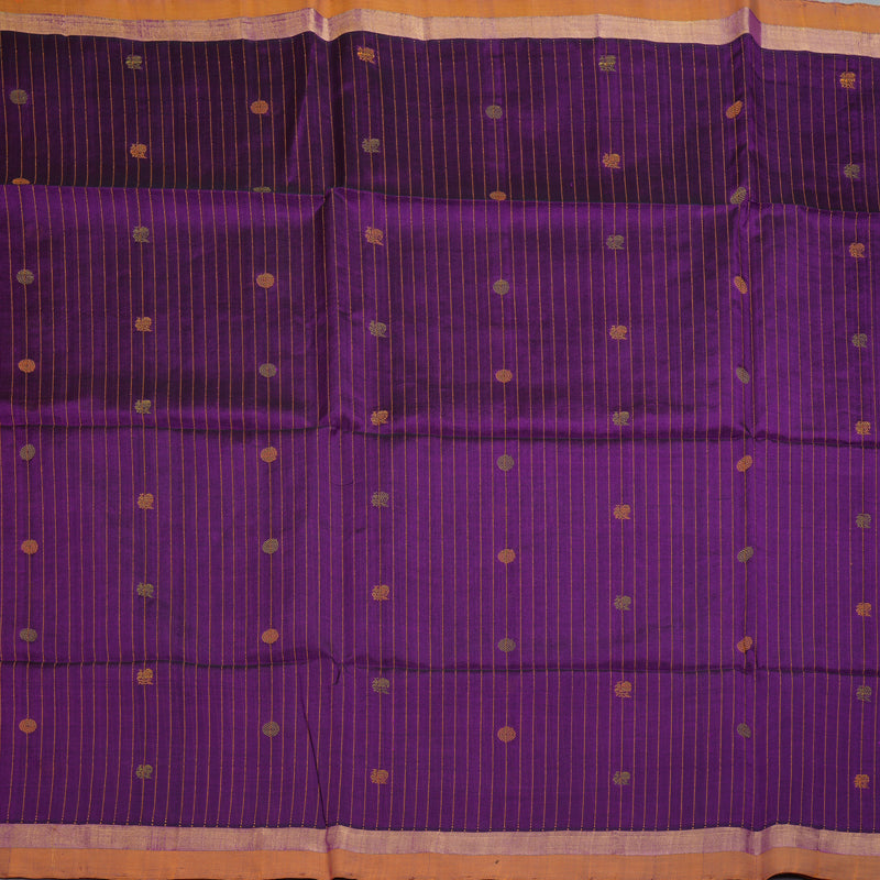 Hayagrivas Purple Kora Silk Cotton Saree SSCBF14D5-2