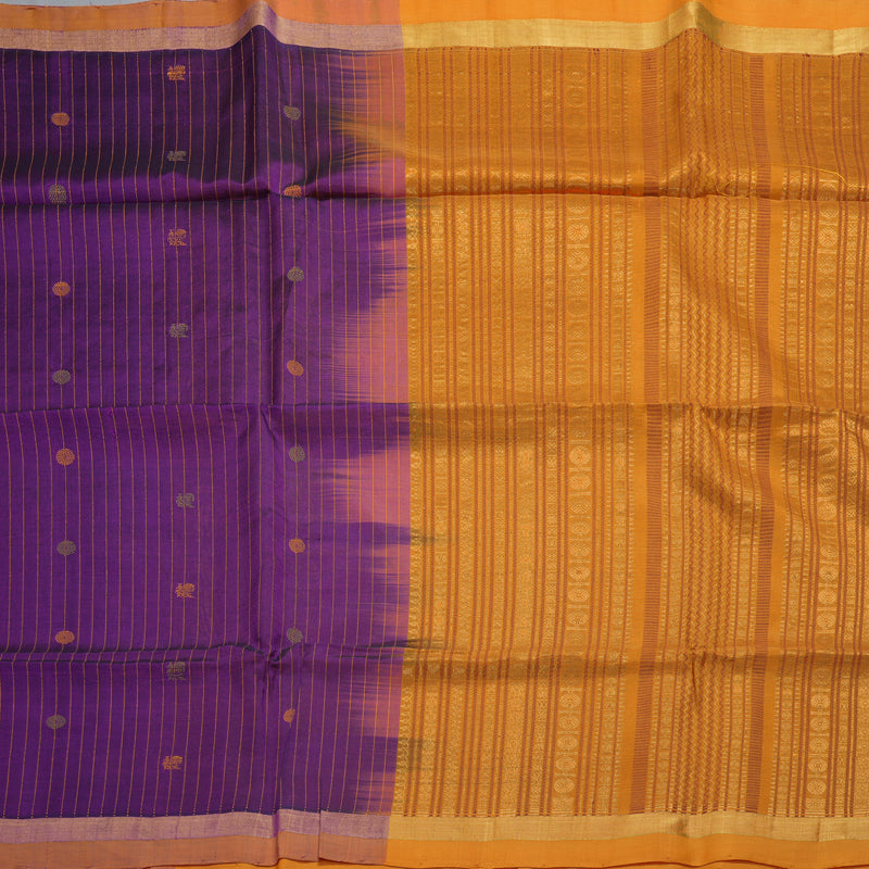 Hayagrivas Purple Kora Silk Cotton Saree SSCBF14D5-2