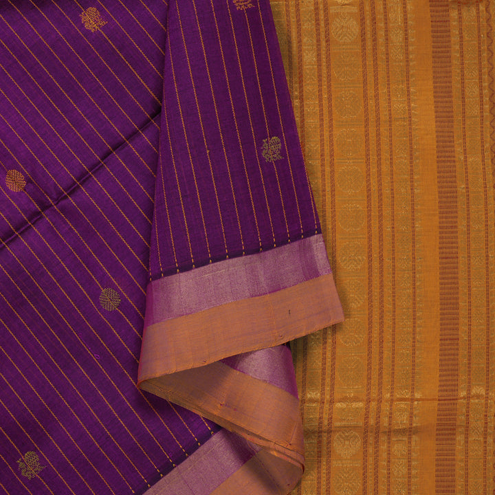 Hayagrivas Purple Kora Silk Cotton Saree SSCBF14D5-2