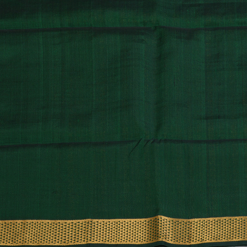 Hayagrivas Bottle Green Kora Silk Cotton Saree SSCBF14D6-15