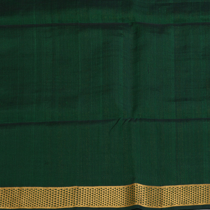 Hayagrivas Bottle Green Kora Silk Cotton Saree SSCBF14D6-15