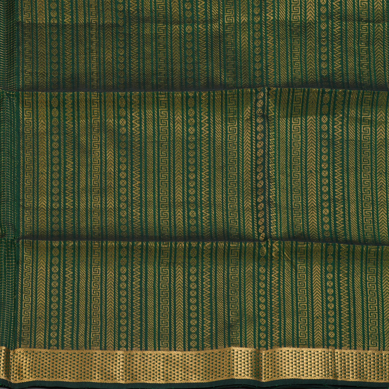 Hayagrivas Bottle Green Kora Silk Cotton Saree SSCBF14D6-15