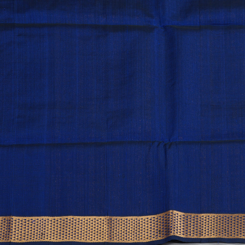 Hayagrivas Royal Blue Kora Silk Cotton Saree SSCBF14D6-21