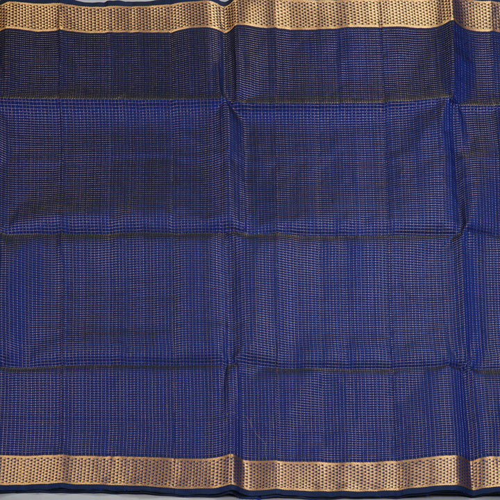Hayagrivas Royal Blue Kora Silk Cotton Saree SSCBF14D6-21