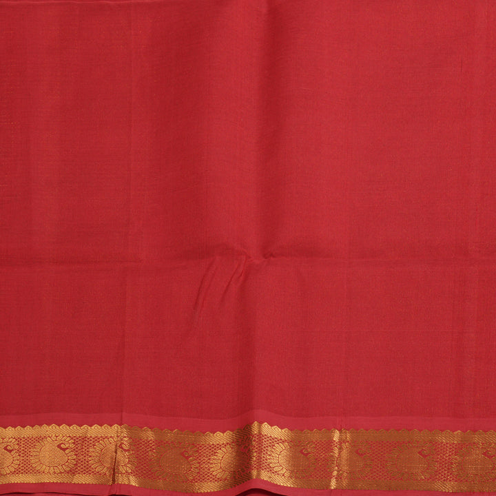 Hayagrivas Reddish-Orange Kora Silk Cotton Saree SSCBF14D6-27