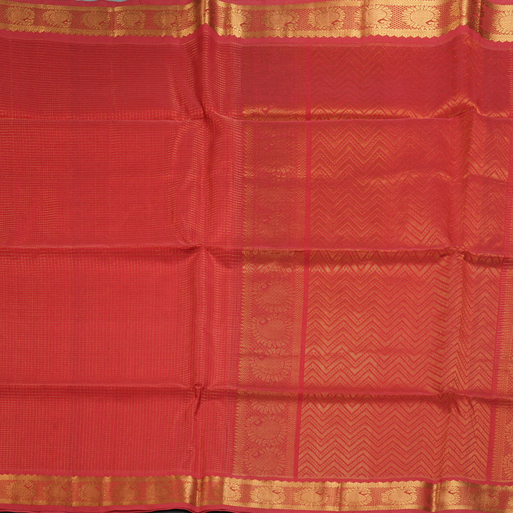 Hayagrivas Reddish-Orange Kora Silk Cotton Saree SSCBF14D6-27