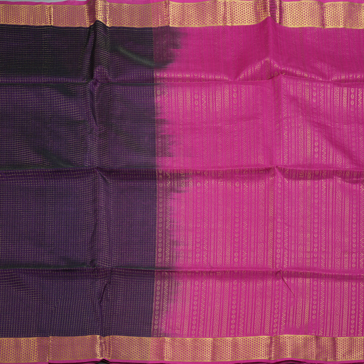 Hayagrivas Violet Kora Silk Cotton Saree SSCBF14D6-3