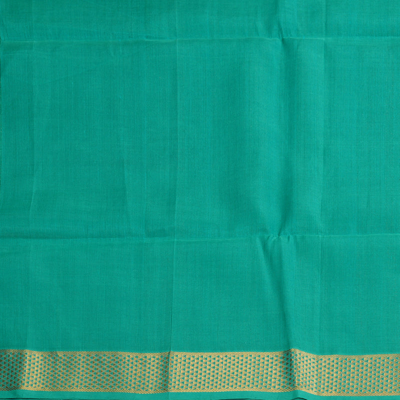 Hayagrivas Aqua Green Kora Silk Cotton Saree SSCBF14D6-30