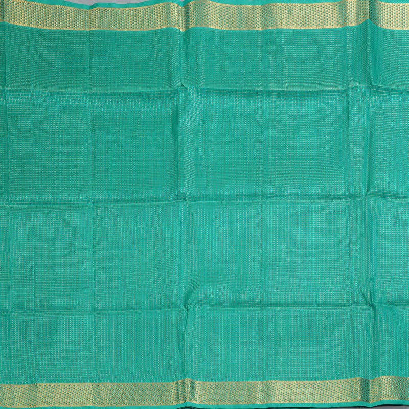 Hayagrivas Aqua Green Kora Silk Cotton Saree SSCBF14D6-30