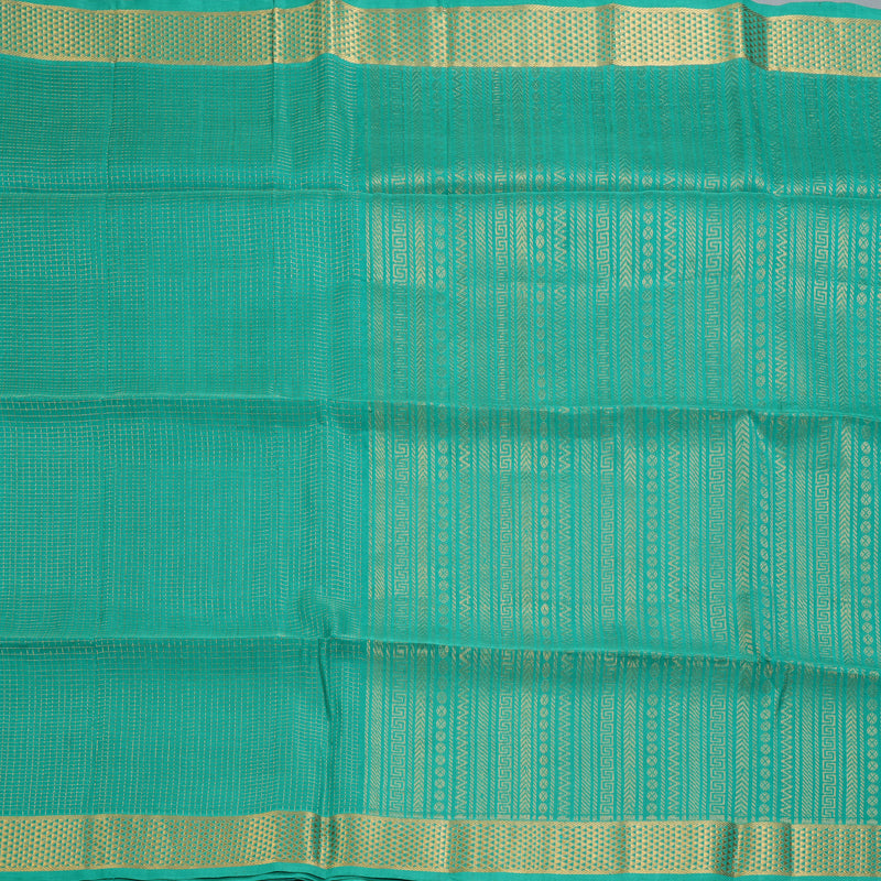 Hayagrivas Aqua Green Kora Silk Cotton Saree SSCBF14D6-30
