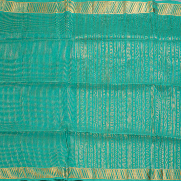 Hayagrivas Aqua Green Kora Silk Cotton Saree SSCBF14D6-30