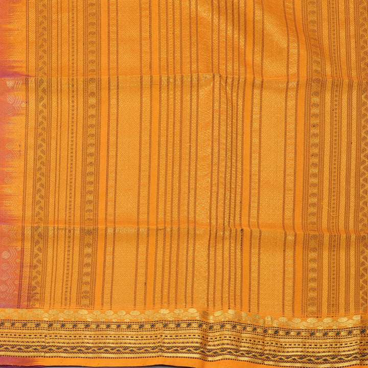 Hayagrivas Magenta Kora Silk Cotton Saree SSCBF14D6-31