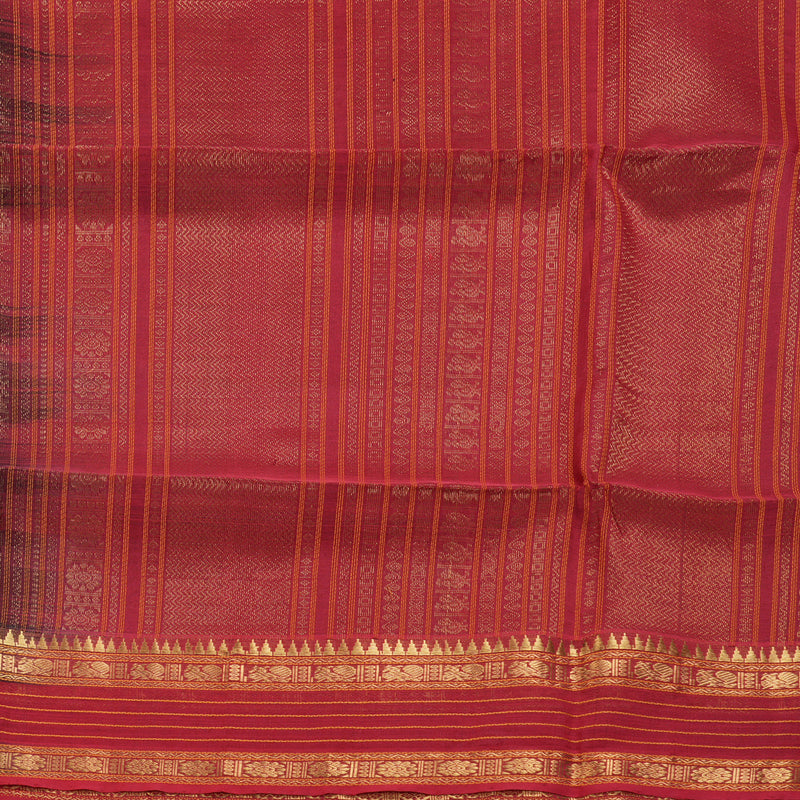 Hayagrivas Mehandi Green Kora Silk Cotton Saree SSCBF14D6-38