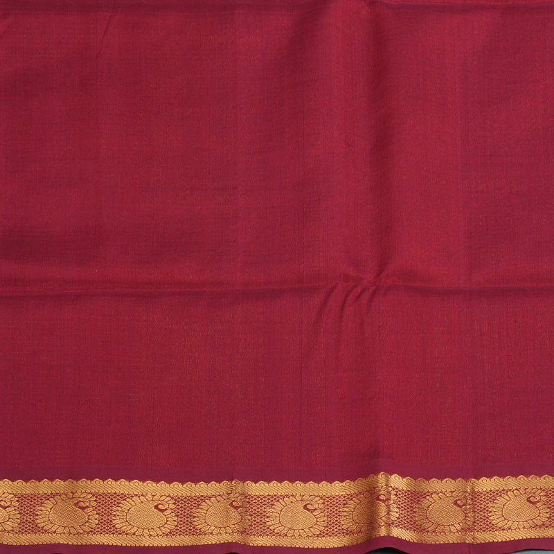 Hayagrivas Maroon Kora Silk Cotton Saree SSCBF14D6-4