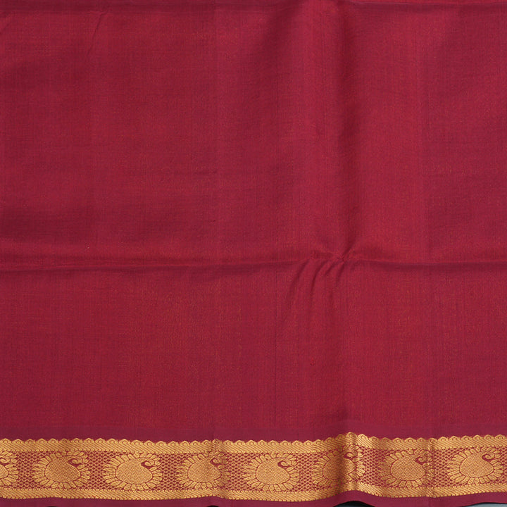 Hayagrivas Maroon Kora Silk Cotton Saree SSCBF14D6-4
