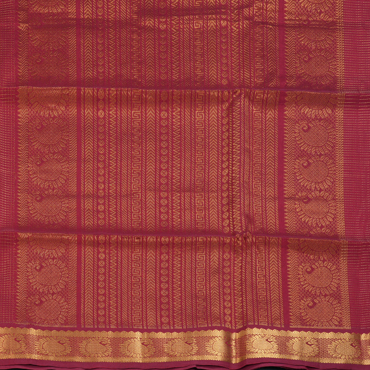 Hayagrivas Maroon Kora Silk Cotton Saree SSCBF14D6-4