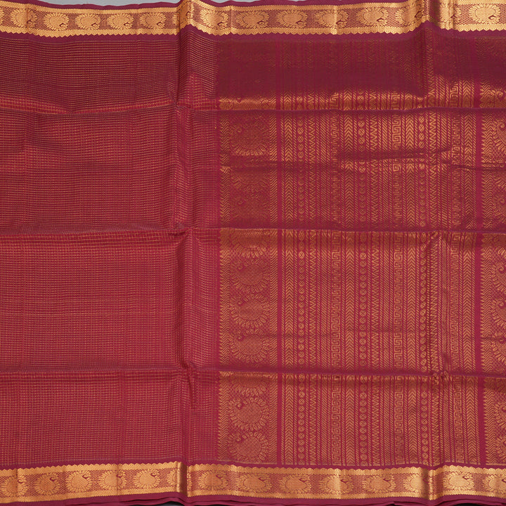 Hayagrivas Maroon Kora Silk Cotton Saree SSCBF14D6-4