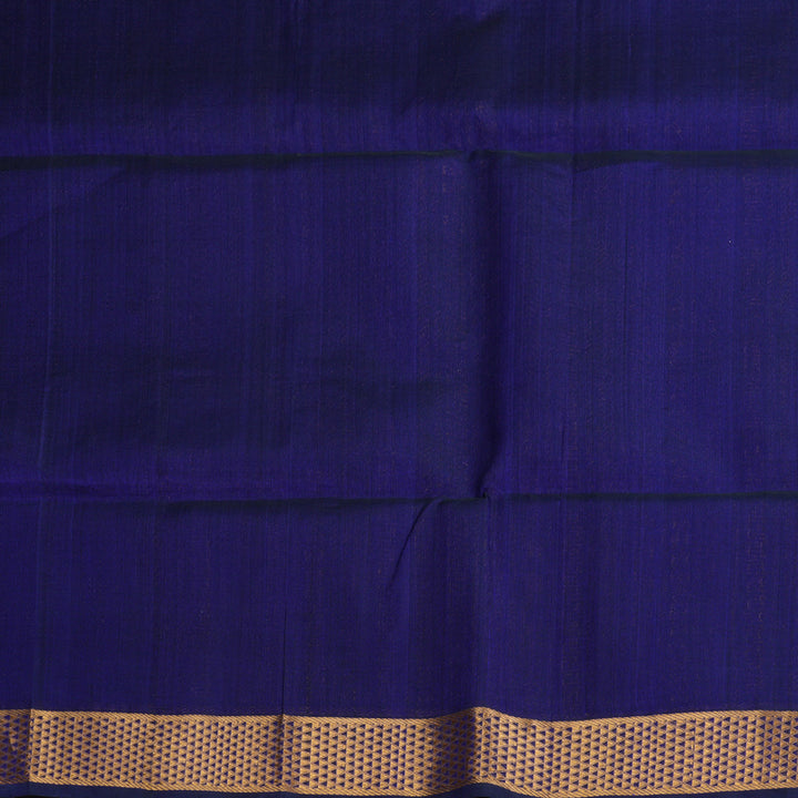 Hayagrivas Purplish-Blue Kora Silk Cotton Saree SSCBF14D6-46