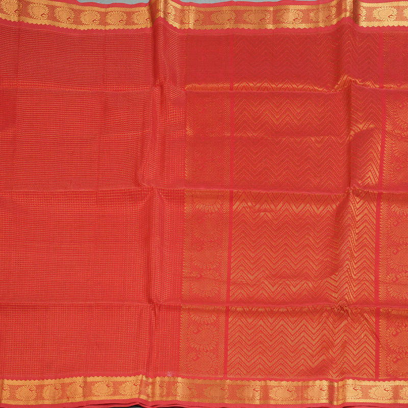 Hayagrivas Red Kora Silk Cotton Saree SSCBF14D6-5